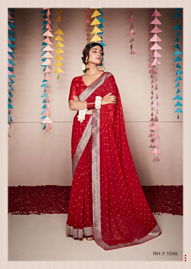 Rihana 8 By Stavan 1041-1045 Party Wear Sarees Catalog